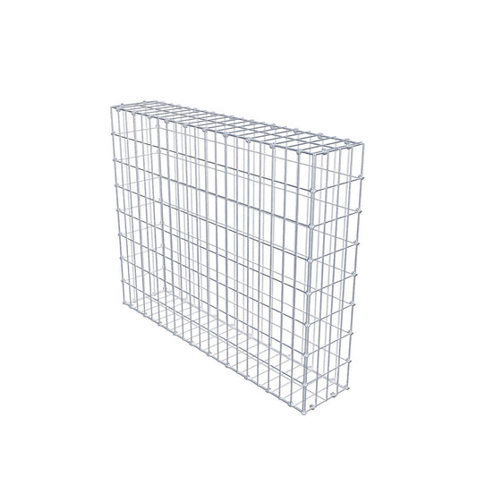 Gabion 100 cm x 80 cm x 20 cm (L x H x D), mesh size 5 x 10 cm, spiral ring