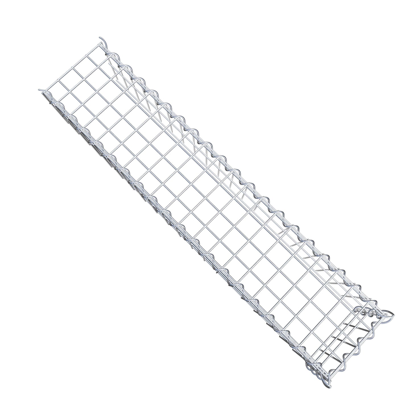 Gavión complementario tipo 4 100 cm x 20 cm x 20 cm (L x A x P), malla 5 cm x 10 cm, espiral
