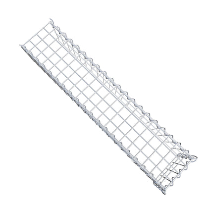 Gavión complementario tipo 4 100 cm x 20 cm x 20 cm (L x A x P), malla 5 cm x 10 cm, espiral