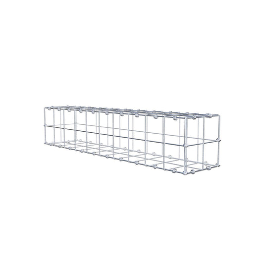 Gabbione 100 cm x 20 cm x 20 cm (L x H x P), maglia 10 x 10 cm, anello a spirale