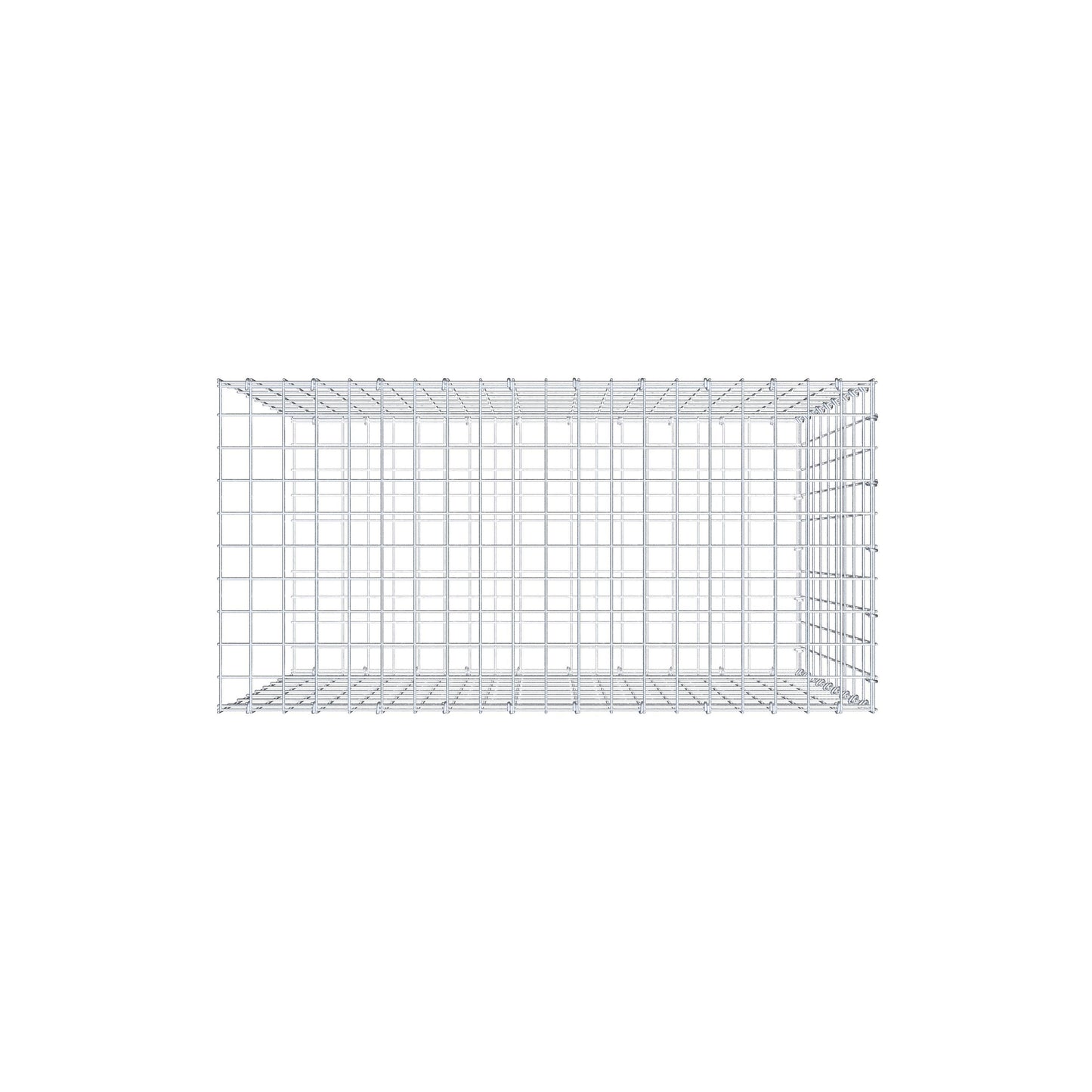 Tilläggspåle typ 2 100 cm x 90 cm x 50 cm, maskstorlek 5 cm x 10 cm, C-ring