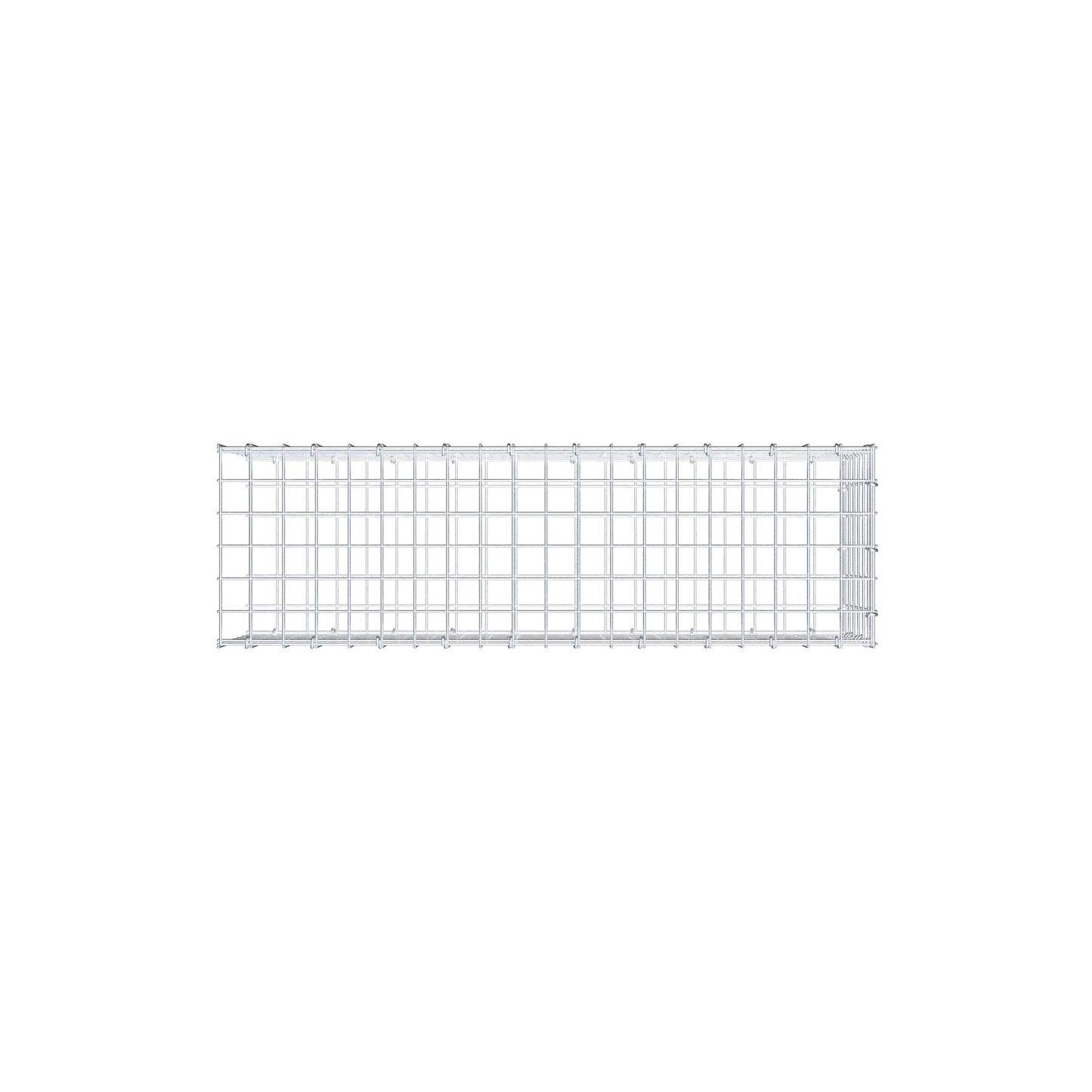 Fourche rapportée type 2 100 cm x 30 cm x 30 cm (L x H x P), mailles 5 cm x 5 cm, anneau C