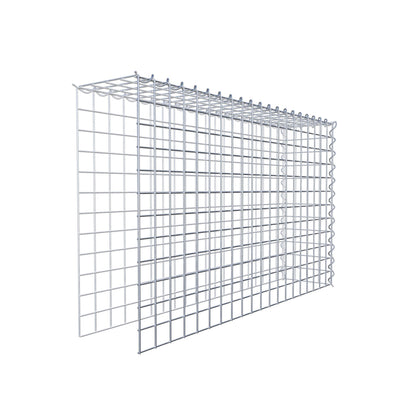 Add-on schanskorf type 4 100 cm x 60 cm x 20 cm (L x H x D), maaswijdte 5 cm x 5 cm, spiraalvormig