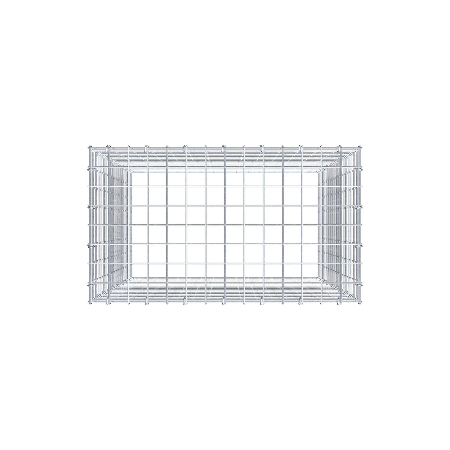 Anbaugabione Typ 3 100 cm x 70 cm x 40 cm (L x H x T), Maschenweite 5 cm x 5 cm, C-Ring