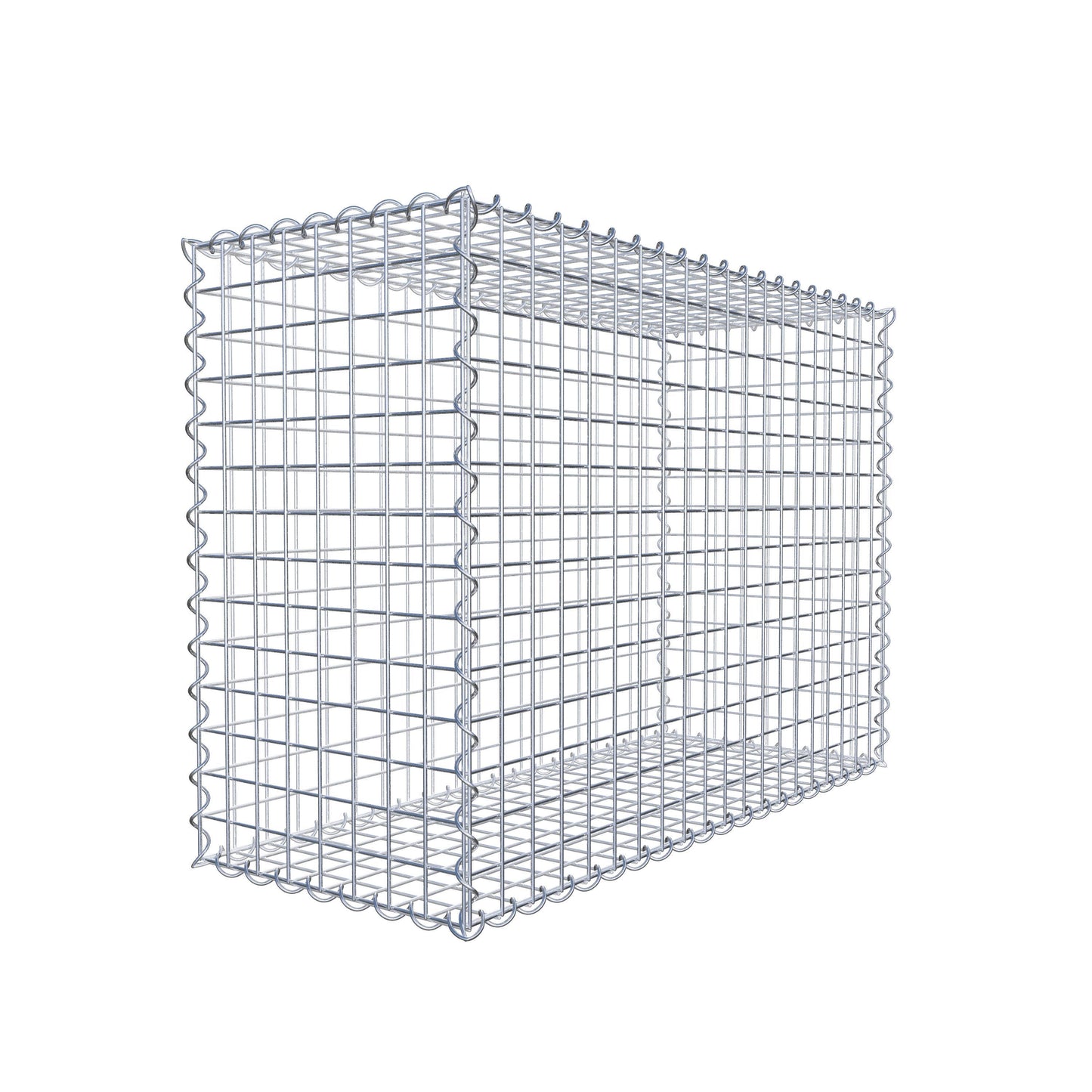 Gabion 100 cm x 70 cm x 40 cm (L x H x D), mesh size 5 cm x 5 cm, spiral