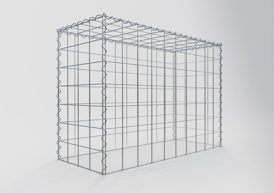 Gavión complementario tipo 3 100 cm x 70 cm x 40 cm (L x A x P), malla 10 cm x 10 cm, espiral