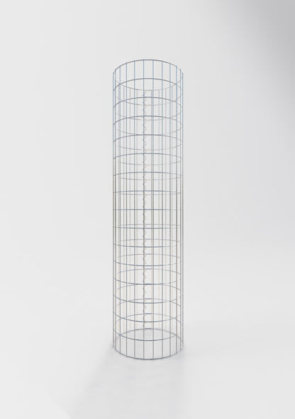 Gabionsøjle ca. 42 cm diameter, 160 cm højde, maskestørrelse 5 cm x 10 cm