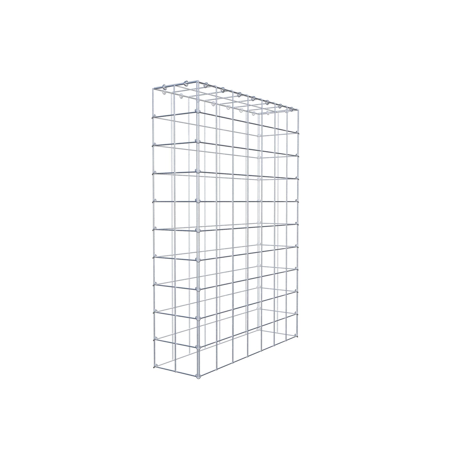 Anbaugabione Typ 3 100 cm x 70 cm x 20 cm (L x H x T), Maschenweite 10 cm x 10 cm, C-Ring