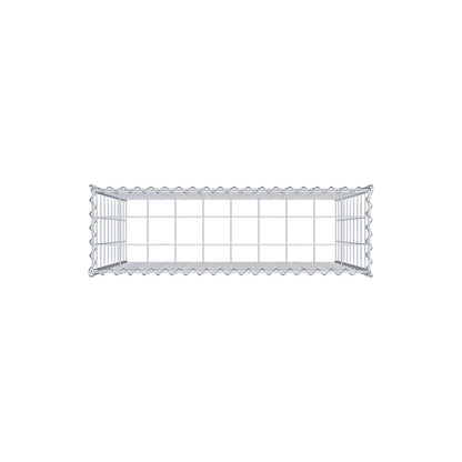 Grown-on gabion type 3 100 cm x 100 cm x 30 cm (L x H x D), mesh size 10 cm x 10 cm, spiral