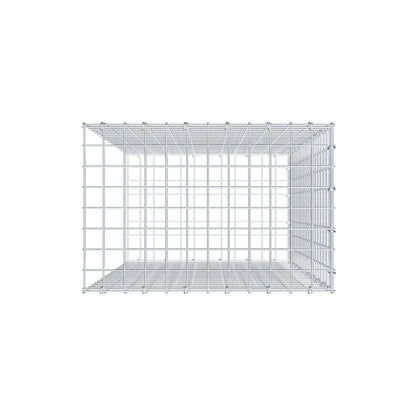 Monteret gabion type 2 100 cm x 60 cm x 40 cm (L x H x D), maskestørrelse 5 cm x 5 cm, C-ring