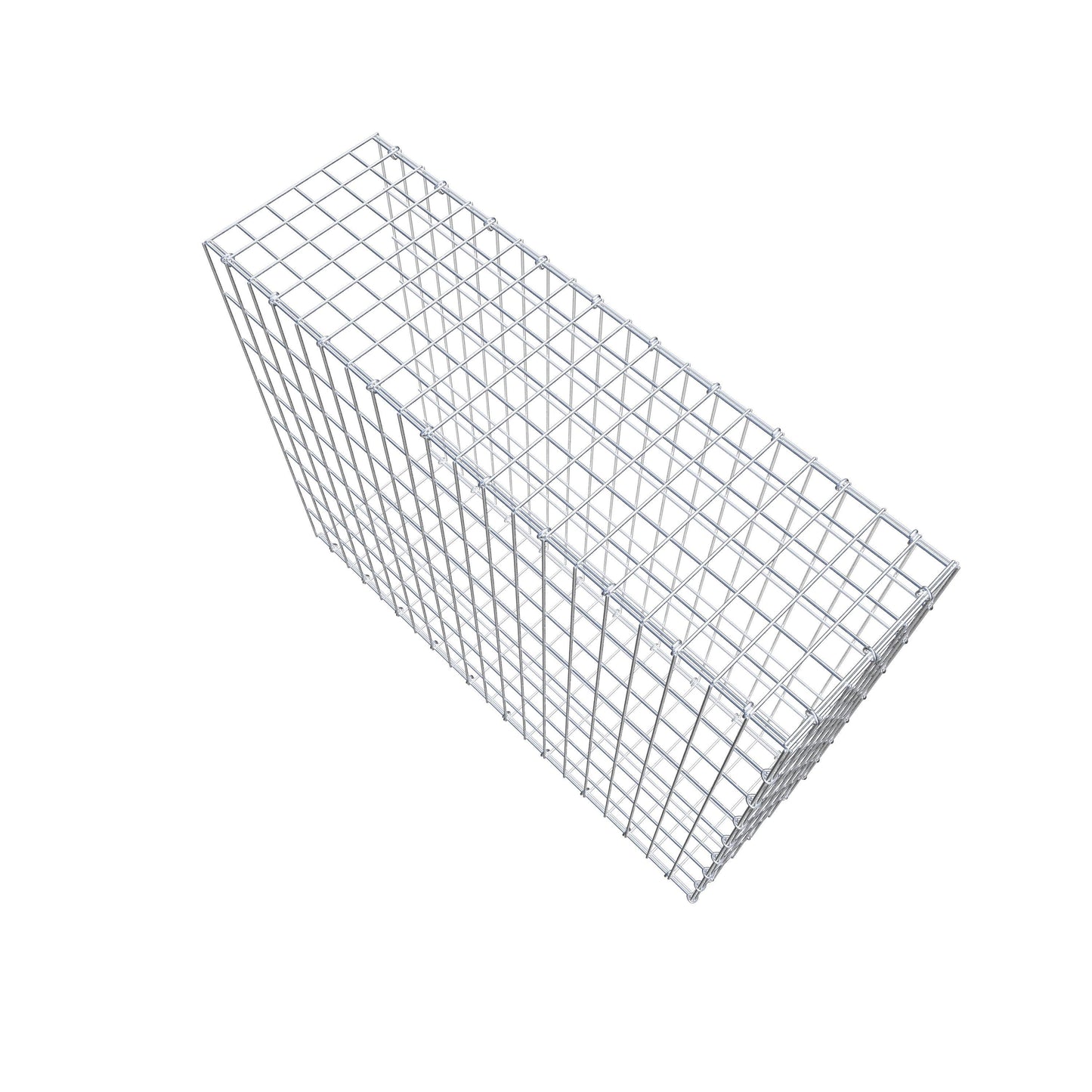 Mounted gabion type 2 100 cm x 80 cm x 30 cm, mesh size 5 cm x 10 cm, C-ring