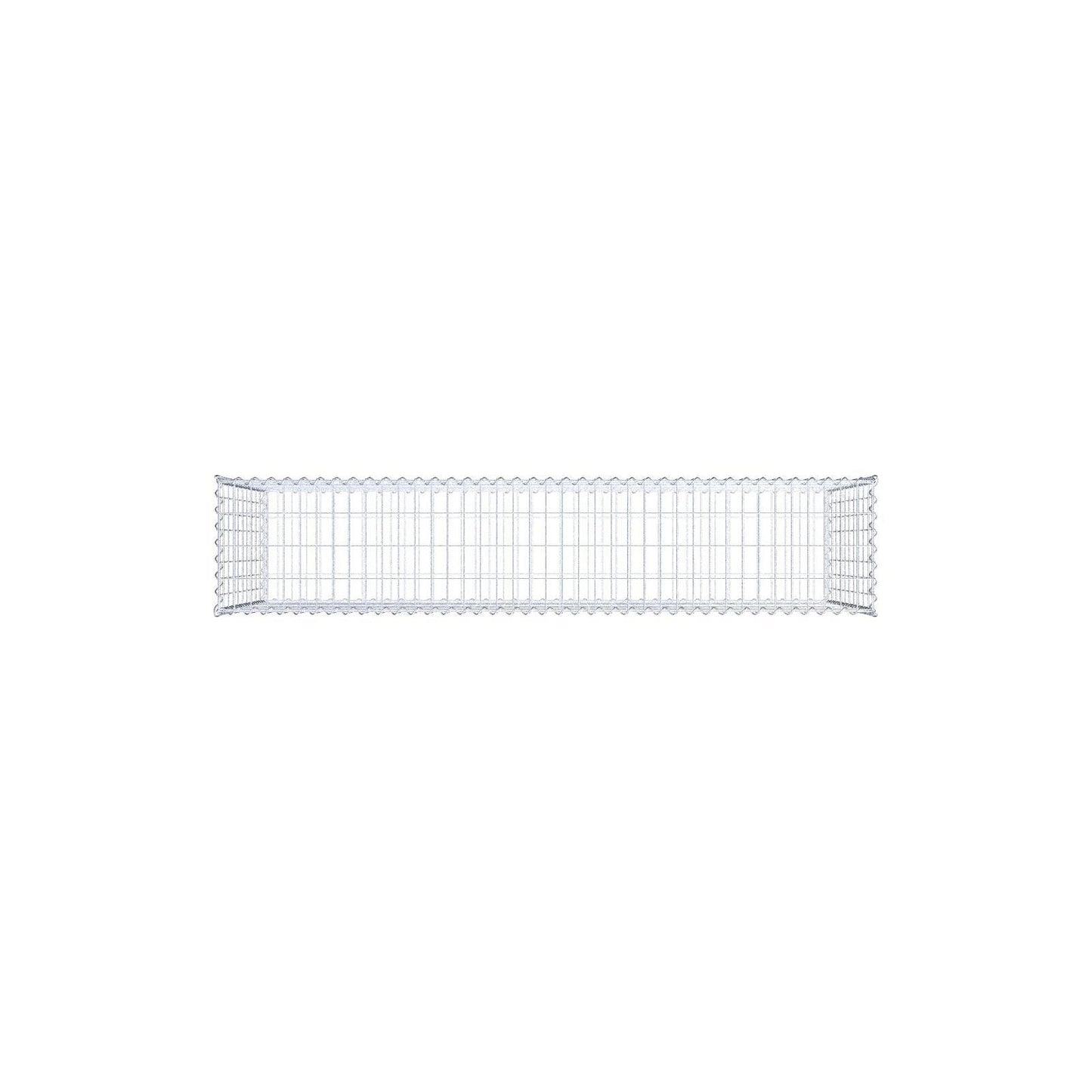 Gabion 200 cm x 100 cm x 40 cm (L x H x D), maskstorlek 5 cm x 10 cm, spiral