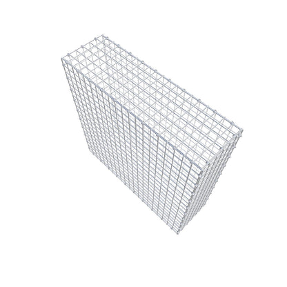 Gabione 100 cm x 100 cm x 30 cm (L x H x T), Maschenweite 5 x 5 cm, Spiralring