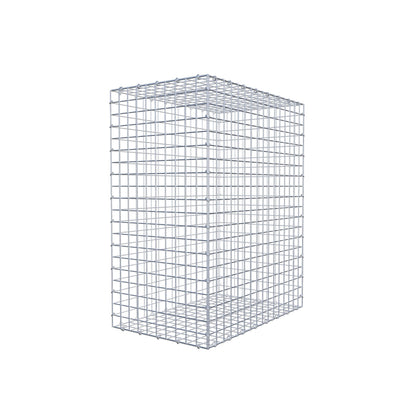 Gabione 100 cm x 80 cm x 50 cm (L x H x T), Maschenweite 5 cm x 5 cm, C-Ring