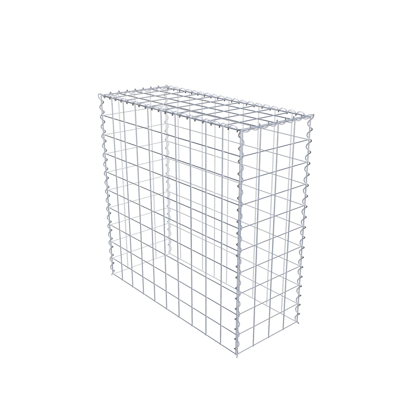 Grown-on gabion type 3 100 cm x 100 cm x 40 cm (L x H x D), mesh size 10 cm x 10 cm, spiral