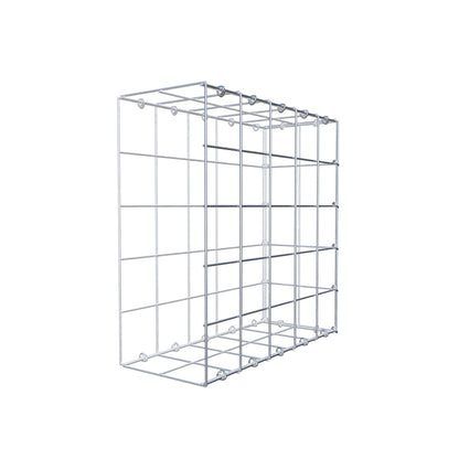 Mounted gabion type 2 50 cm x 50 cm x 20 cm (L x H x D), mesh size 10 cm x 10 cm, C-ring