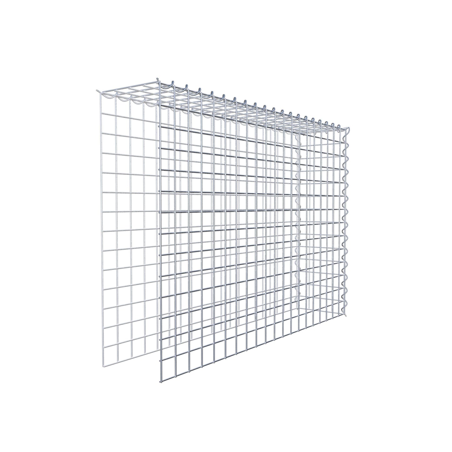 Add-on schanskorf type 4 100 cm x 70 cm x 20 cm (L x H x D), maaswijdte 5 cm x 5 cm, spiraalvormig