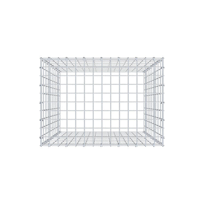 Monteret gabion type 3 100 cm x 70 cm x 50 cm (L x H x D), maskestørrelse 5 cm x 10 cm, C-ring