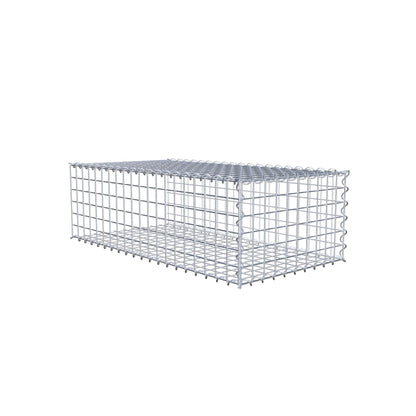 Gabião tipo 2 100 cm x 30 cm x 50 cm (C x A x P), malhagem 5 cm x 5 cm, espiral