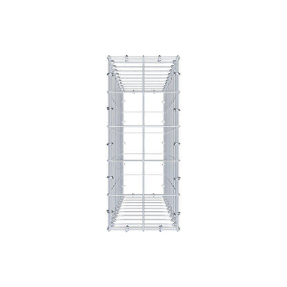 Gabion 100 cm x 20 cm x 50 cm (L x H x D), mesh size 10 cm x 10 cm, C-ring