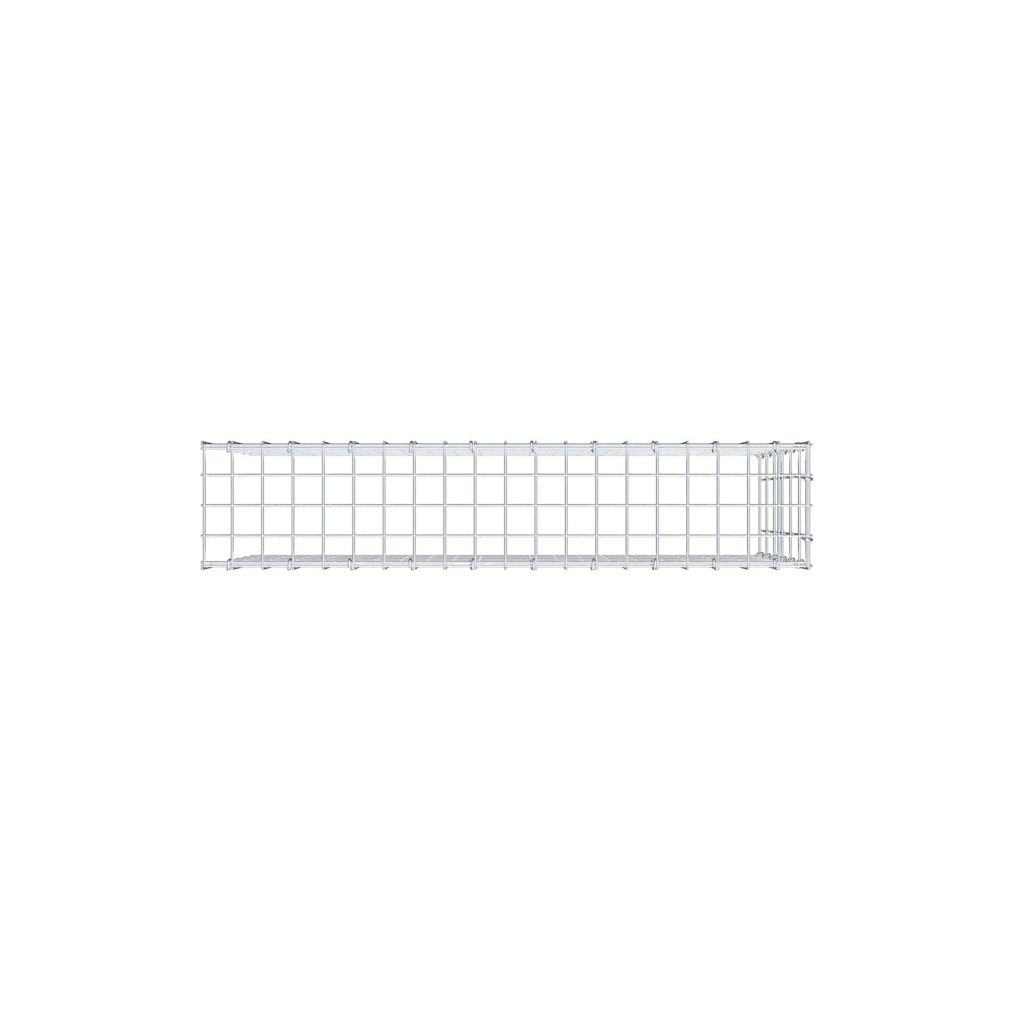 Gabião Tipo 4 100 cm x 60 cm x 20 cm (C x A x P), malhagem 5 cm x 10 cm, anel C