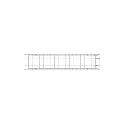 Gabião Tipo 4 100 cm x 60 cm x 20 cm (C x A x P), malhagem 5 cm x 10 cm, anel C