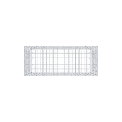 Gabion 100 cm x 80 cm x 40 cm (L x H x D), mesh size 5 cm x 10 cm, C-ring