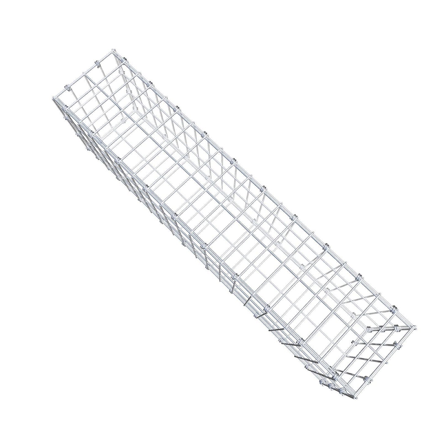 Gabion 100 cm x 30 cm x 20 cm (L x H x D), mesh size 5 x 10 cm, spiral ring
