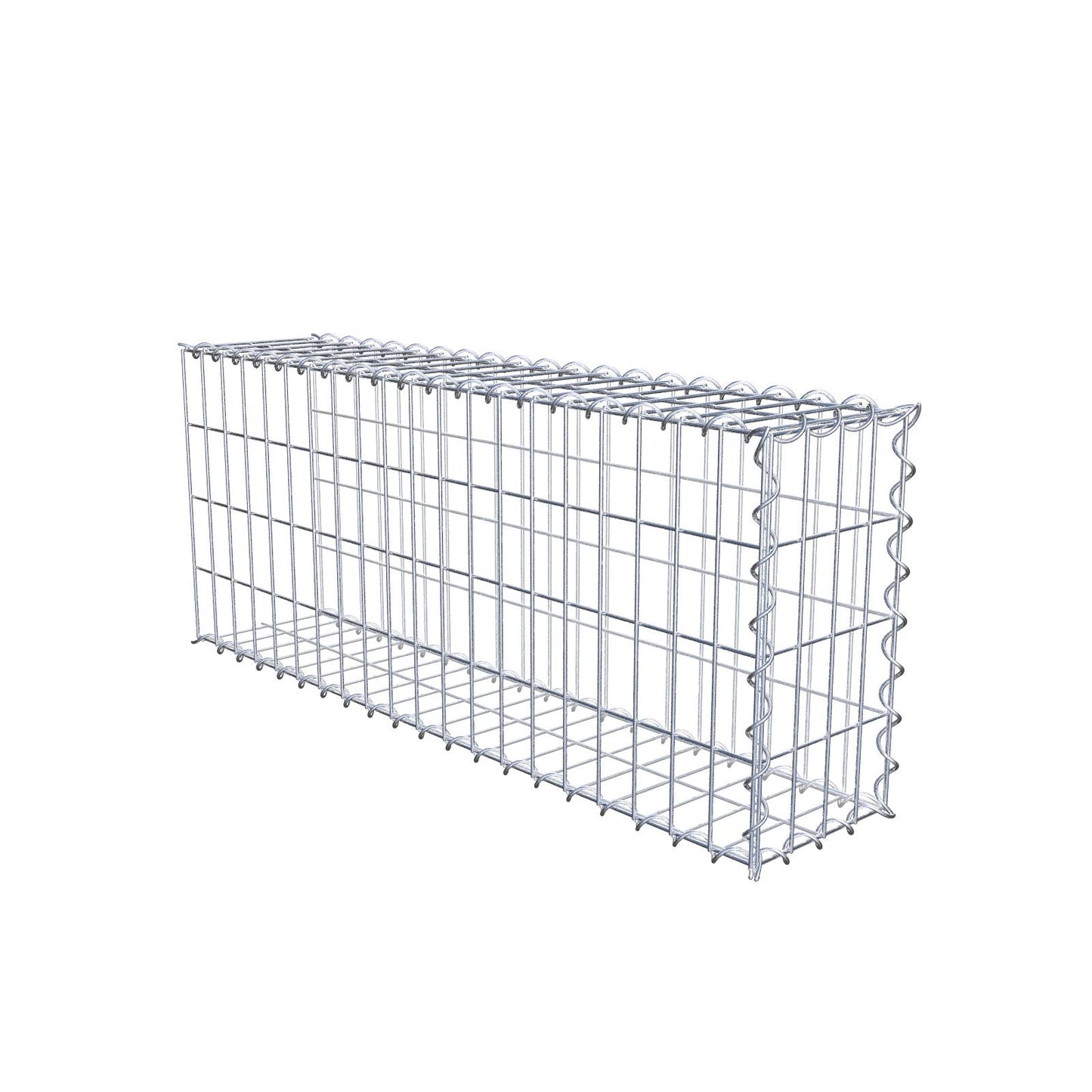 Gabião tipo 2 100 cm x 40 cm x 20 cm (C x A x P), malhagem 5 cm x 10 cm, espiral