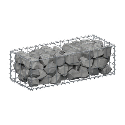 Gabion 100 cm x 30 cm x 40 cm (L x H x D), mesh size 10 cm x 10 cm, spiral