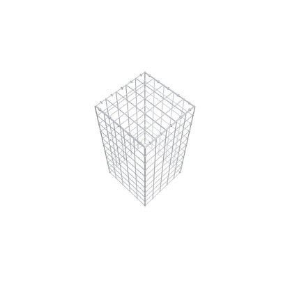 Mounted gabion type 3 100 cm x 50 cm x 50 cm (L x H x D), mesh size 10 cm x 10 cm, C-ring