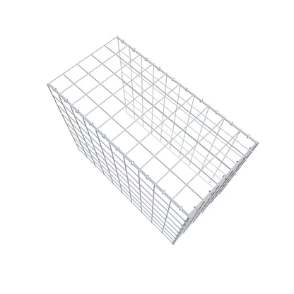 Mounted gabion type 4 100 cm x 80 cm x 50 cm (L x H x D), mesh size 10 cm x 10 cm, C-ring
