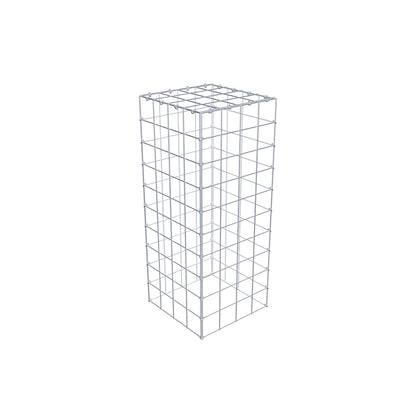 Mounted gabion type 3 100 cm x 40 cm x 40 cm (L x H x D), mesh size 10 cm x 10 cm, C-ring