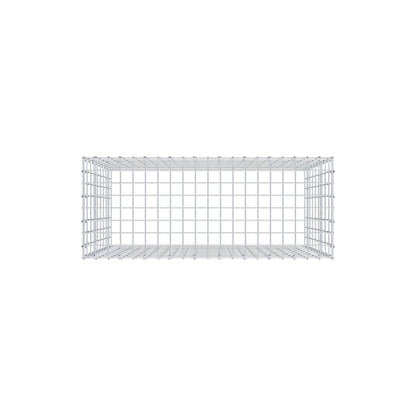Mounted gabion type 3 100 cm x 90 cm x 40 cm (L x H x D), mesh size 5 cm x 10 cm, C-ring
