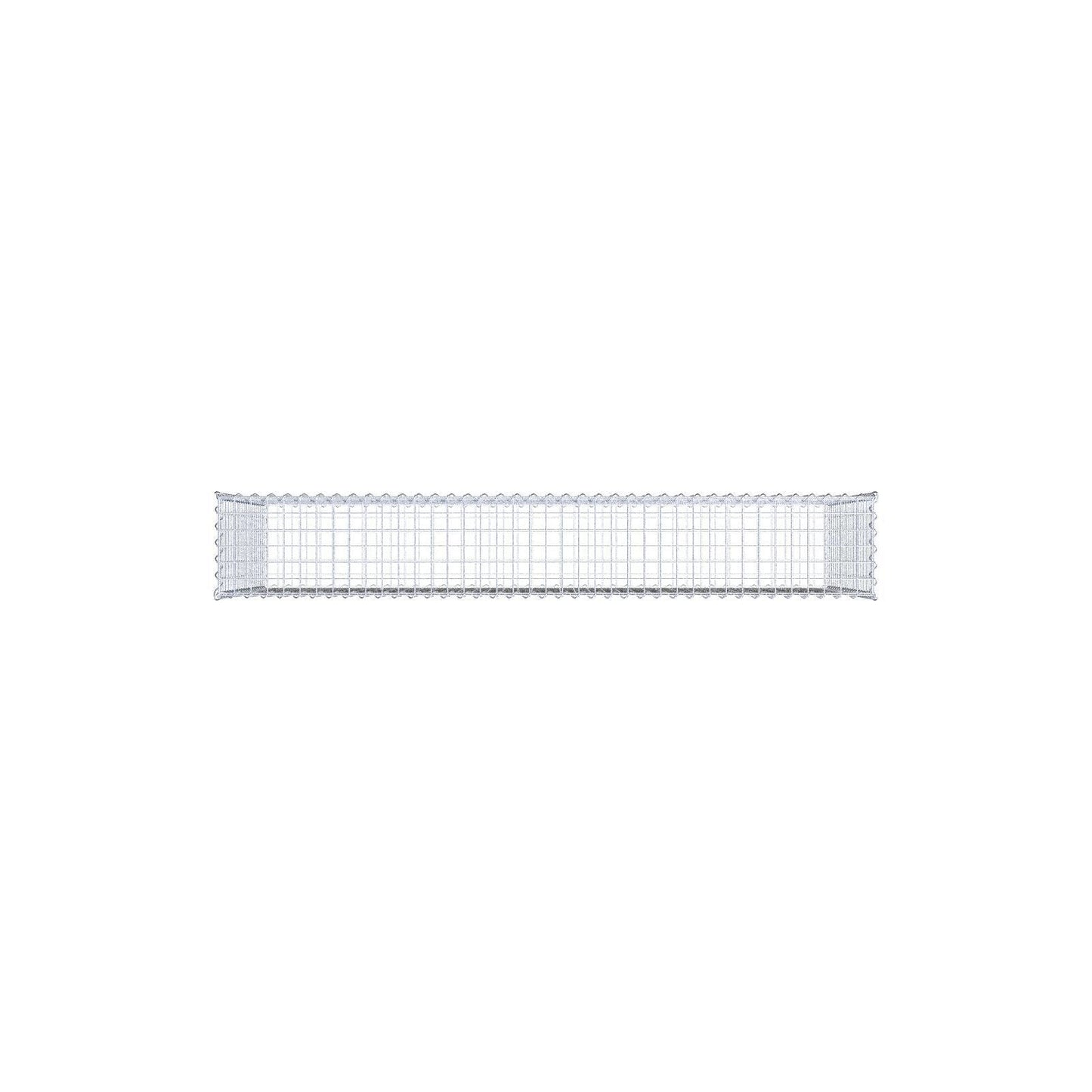 Gabião 200 cm x 100 cm x 30 cm (C x A x P), malhagem 5 cm x 5 cm, espiral
