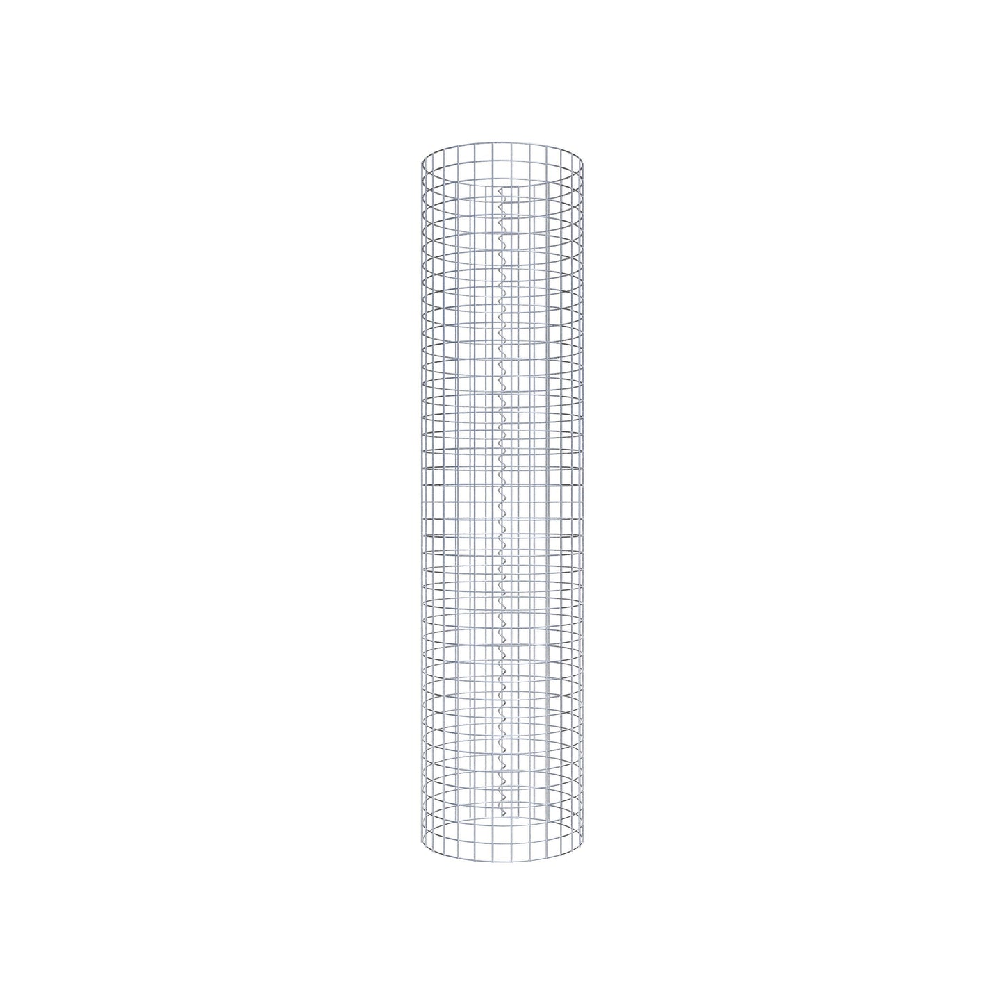 Columna de gaviones redonda de 47 cm de diámetro, 200 cm de altura, malla de 5 cm x 5 cm