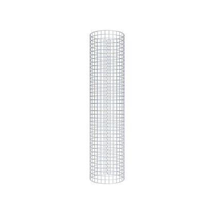 Columna de gaviones redonda de 47 cm de diámetro, 200 cm de altura, malla de 5 cm x 5 cm