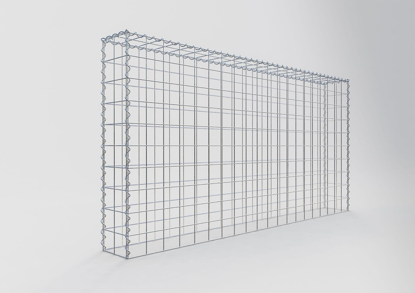 Gavión adicional tipo 3 200 cm x 100 cm x 20 cm (L x A x P), malla 10 cm x 10 cm, en espiral