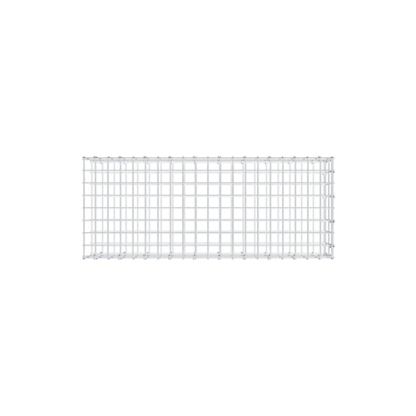 Fourche rapportée type 2 100 cm x 20 cm x 40 cm, mailles 5 cm x 10 cm, anneau en C