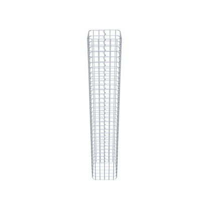 Coluna de gabião quadrada 27 cm x 27 cm, 160 cm de altura, PM 5 cm x 5 cm