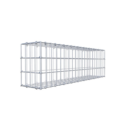 Gabião 100 cm x 30 cm x 20 cm (C x A x P), malhagem 5 cm x 10 cm, anel C