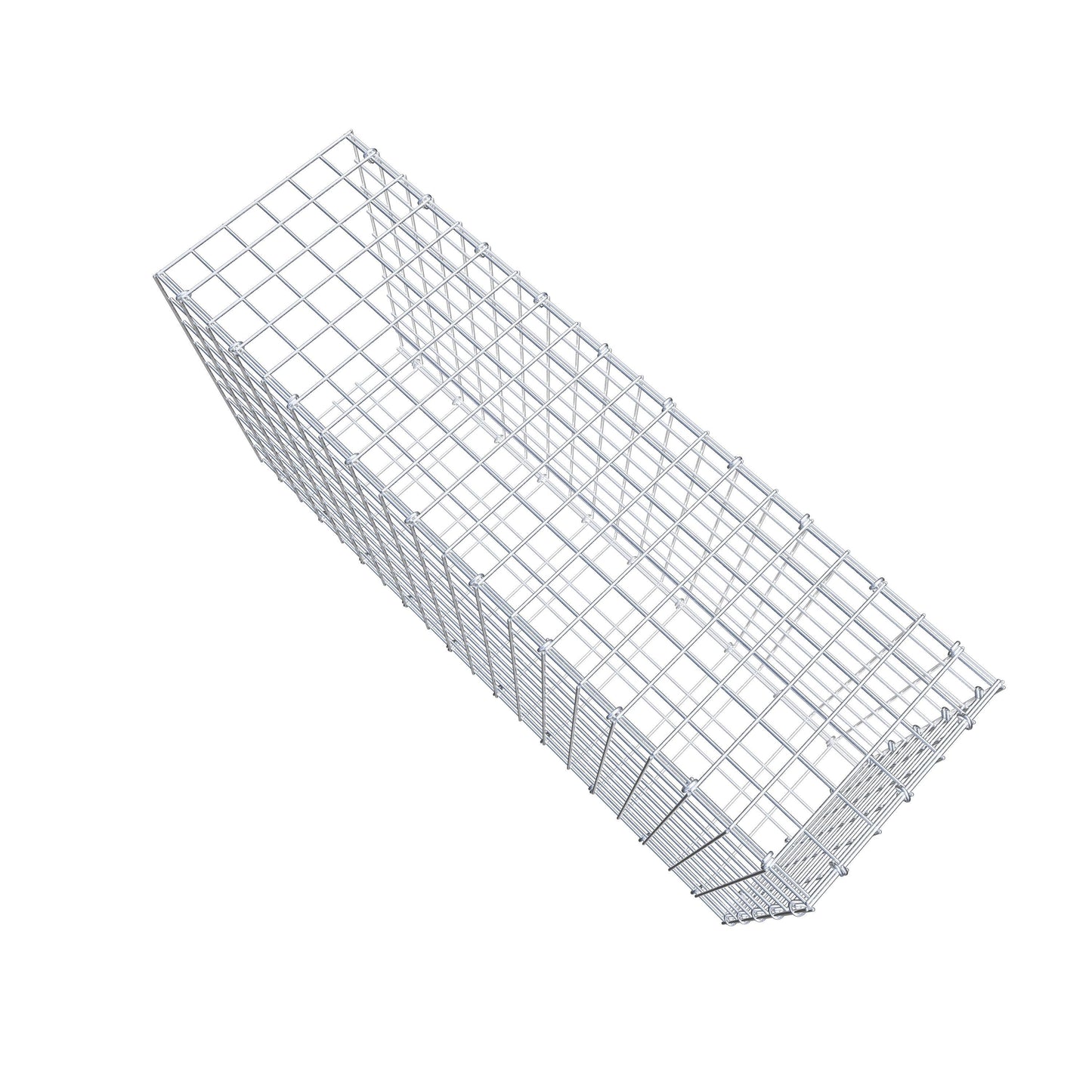 Gavión acoplable tipo 2 100 cm x 50 cm x 30 cm (L x A x P), malla 5 cm x 5 cm, anillo en C