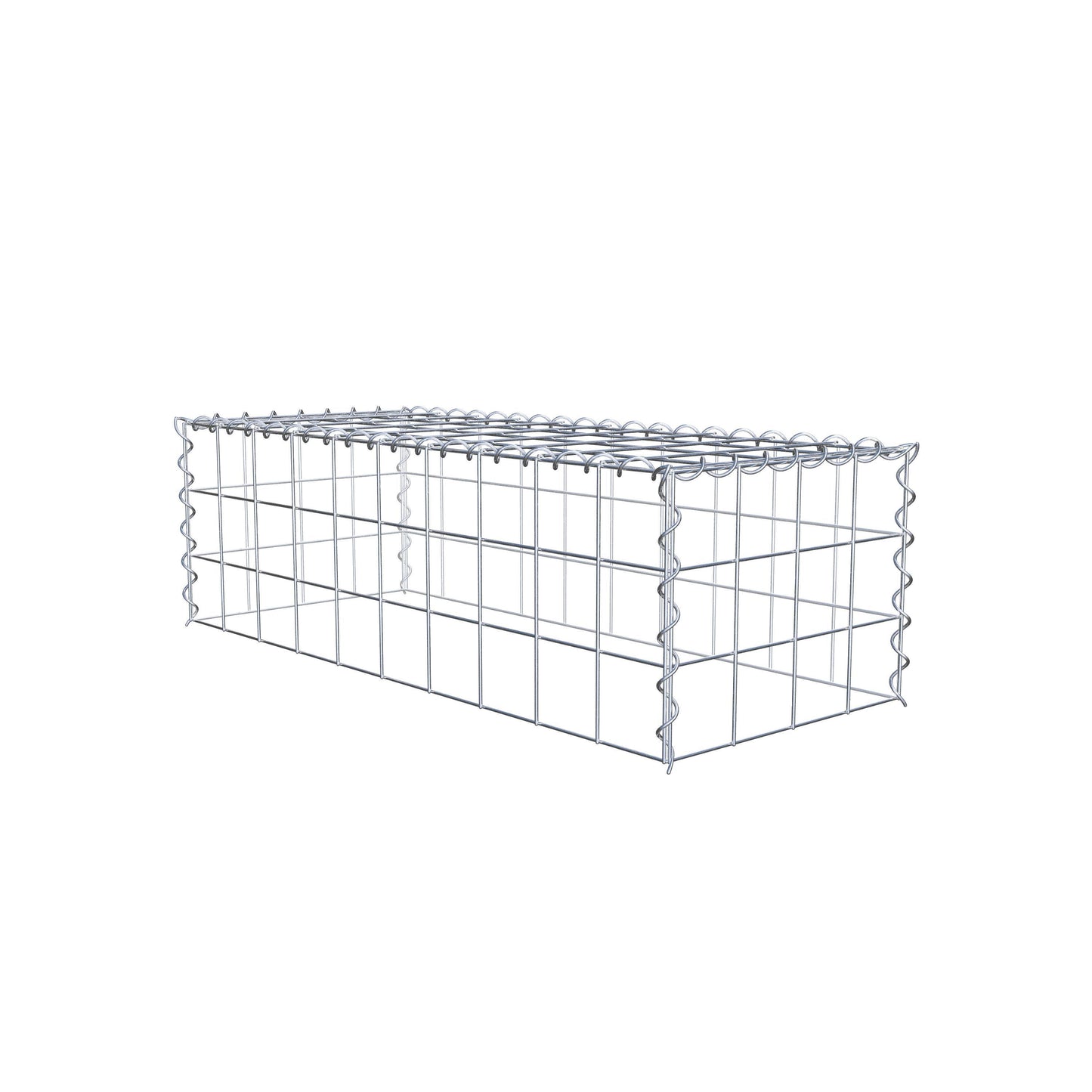 Gabião tipo 3 100 cm x 30 cm x 40 cm (C x A x P), malhagem 10 cm x 10 cm, espiral