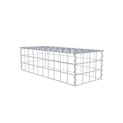 Gabião tipo 3 100 cm x 30 cm x 40 cm (C x A x P), malhagem 10 cm x 10 cm, espiral
