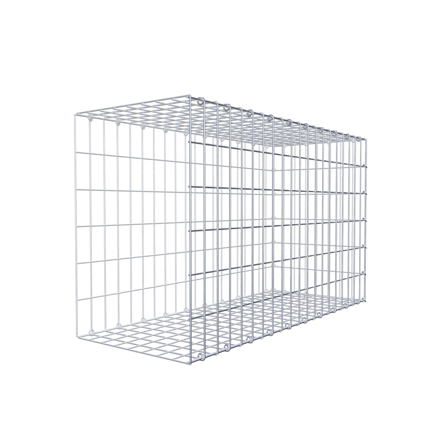 Gabião tipo 2 100 cm x 60 cm x 40 cm, malhagem 5 cm x 10 cm, anel C