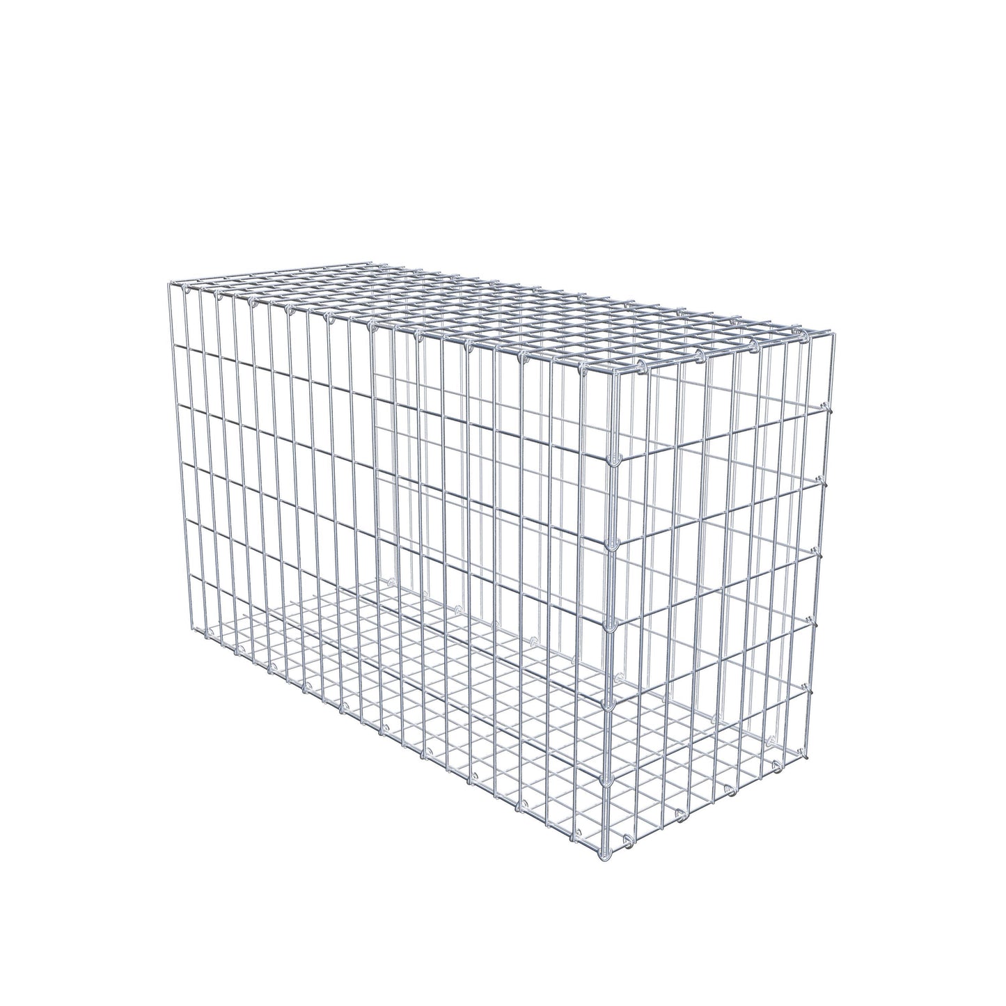 Gabião tipo 2 100 cm x 60 cm x 40 cm, malhagem 5 cm x 10 cm, anel C