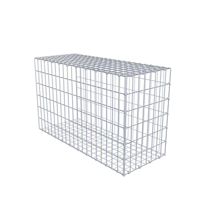 Gabião tipo 2 100 cm x 60 cm x 40 cm, malhagem 5 cm x 10 cm, anel C