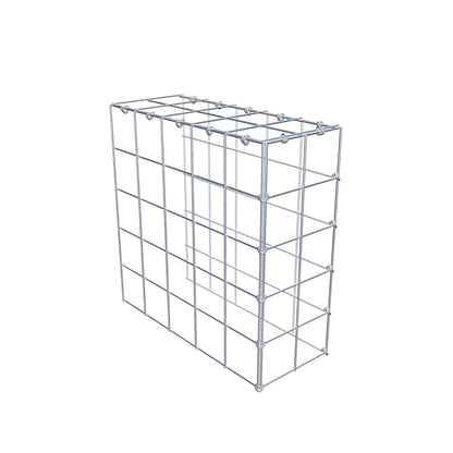 Fourche rapportée type 4 50 cm x 50 cm x 20 cm (L x H x P), maille 10 cm x 10 cm, anneau en C