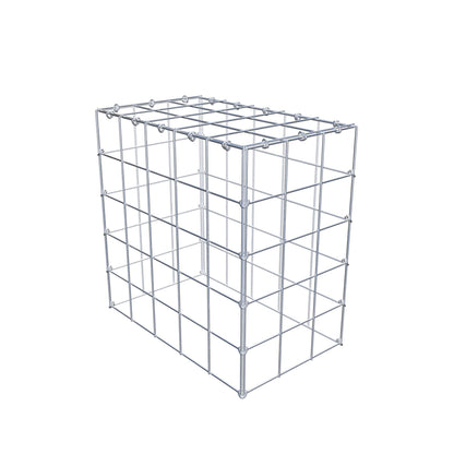 Mounted gabion type 3 50 cm x 50 cm x 30 cm (L x H x D), mesh size 10 cm x 10 cm, C-ring