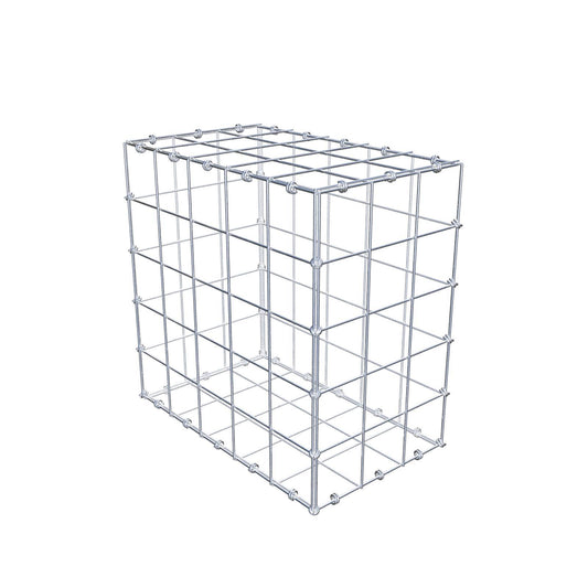 Gabione 50 cm x 50 cm x 30 cm (L x H x T), Maschenweite 10 x 10 cm, Spiralring